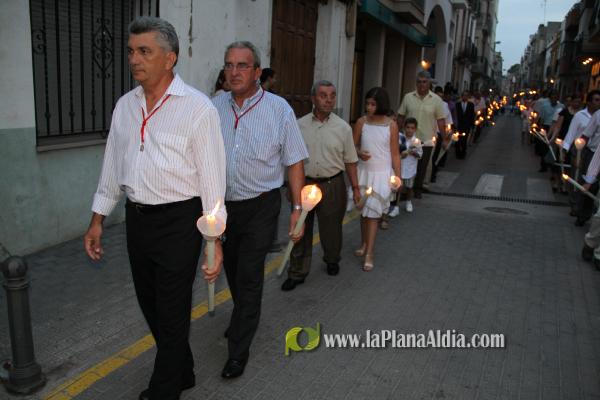 Multitudinaria procesión en honor a Sant Roc