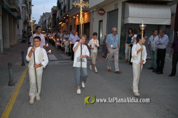 Multitudinaria procesión en honor a Sant Roc