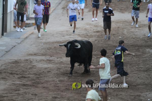 La lluvia obliga a aplazar hasta esta tarde los dos últimos toros de las fiestas de Sant Roc