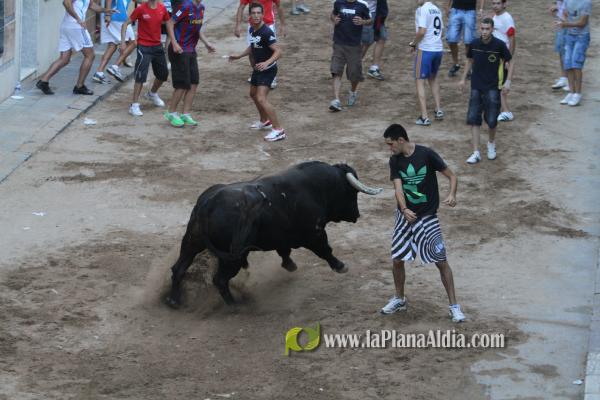 La lluvia obliga a aplazar hasta esta tarde los dos últimos toros de las fiestas de Sant Roc