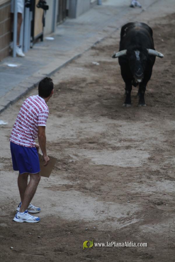 La lluvia obliga a aplazar hasta esta tarde los dos últimos toros de las fiestas de Sant Roc
