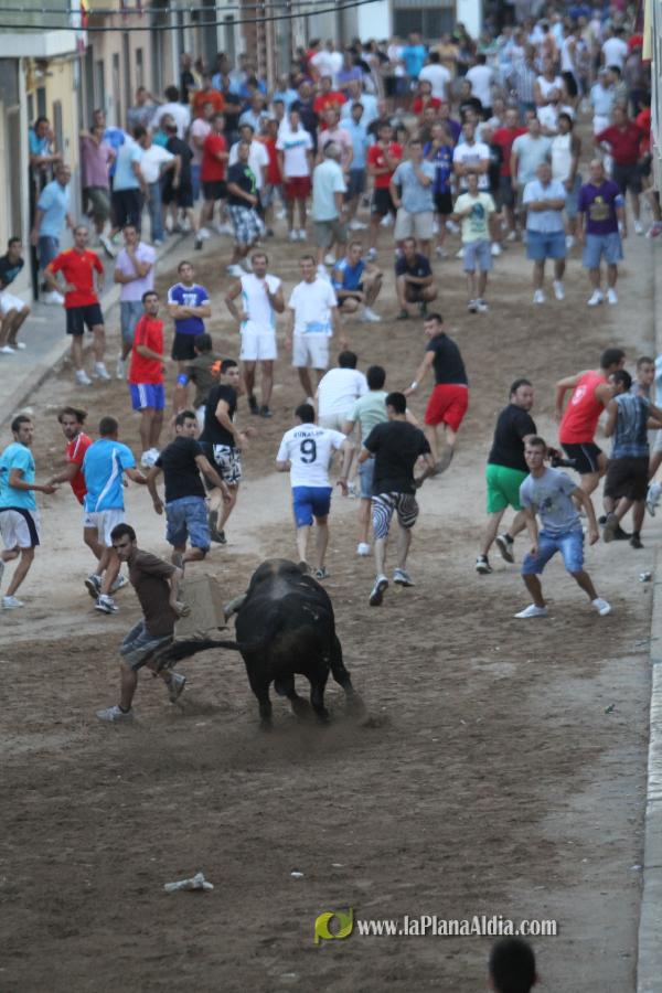 La lluvia obliga a aplazar hasta esta tarde los dos últimos toros de las fiestas de Sant Roc