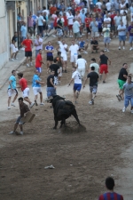 La lluvia obliga a aplazar hasta esta tarde los dos últimos toros de las fiestas de Sant Roc