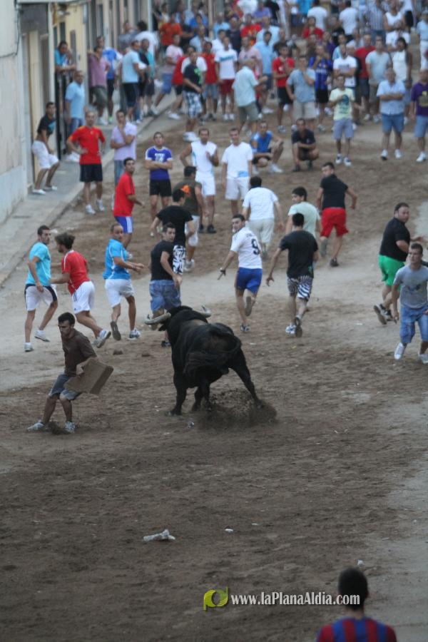 La lluvia obliga a aplazar hasta esta tarde los dos últimos toros de las fiestas de Sant Roc