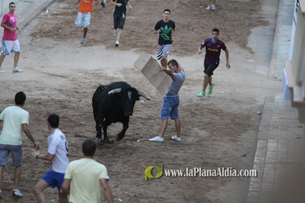 La lluvia obliga a aplazar hasta esta tarde los dos últimos toros de las fiestas de Sant Roc