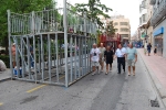 Los cadafales toman el centro