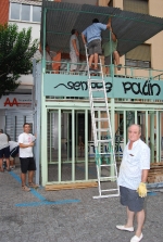 Los cadafales toman el centro