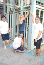 Los cadafales toman el centro