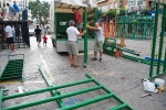 Los cadafales toman el centro