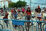 �?xito de convocatoria en la marcha ciclista organizada en el barrio de San Ramón