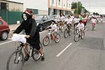 �?xito de convocatoria en la marcha ciclista organizada en el barrio de San Ramón