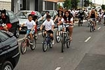 �?xito de convocatoria en la marcha ciclista organizada en el barrio de San Ramón