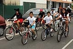 �?xito de convocatoria en la marcha ciclista organizada en el barrio de San Ramón
