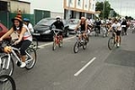 �?xito de convocatoria en la marcha ciclista organizada en el barrio de San Ramón