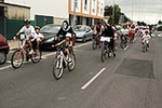 �?xito de convocatoria en la marcha ciclista organizada en el barrio de San Ramón