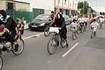 �?xito de convocatoria en la marcha ciclista organizada en el barrio de San Ramón