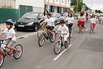�?xito de convocatoria en la marcha ciclista organizada en el barrio de San Ramón