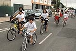 �?xito de convocatoria en la marcha ciclista organizada en el barrio de San Ramón