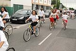 �?xito de convocatoria en la marcha ciclista organizada en el barrio de San Ramón