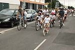 �?xito de convocatoria en la marcha ciclista organizada en el barrio de San Ramón