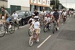 �?xito de convocatoria en la marcha ciclista organizada en el barrio de San Ramón