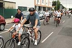 �?xito de convocatoria en la marcha ciclista organizada en el barrio de San Ramón