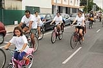 �?xito de convocatoria en la marcha ciclista organizada en el barrio de San Ramón