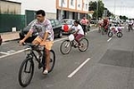 �?xito de convocatoria en la marcha ciclista organizada en el barrio de San Ramón