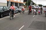 �?xito de convocatoria en la marcha ciclista organizada en el barrio de San Ramón