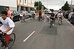 �?xito de convocatoria en la marcha ciclista organizada en el barrio de San Ramón