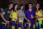 Los disfraces copan la noche festiva.