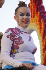 Tripulantes de las carrozas.