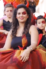 Tripulantes de las carrozas.