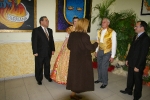 Burriana se vistió de gala para la cena homenaje a la reina fallera.