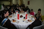 Burriana se vistió de gala para la cena homenaje a la reina fallera.