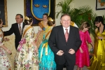 Burriana se vistió de gala para la cena homenaje a la reina fallera.