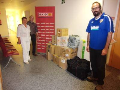 CCOO de Castelln contina con sus envos de material solidario a Cuba 