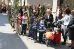 Los devotos acuden a celebrar el Domingo de Ramos