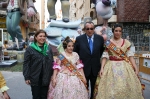 El presidente de la diputación visita la falla ganadora de La Vall d'Uixó.