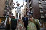 El presidente de la diputación visita la falla ganadora de La Vall d'Uixó.