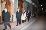 Los vecinos salen a la calle el Jueves Santo