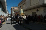 Un pequeña representación complementa la procesión del Encuentro