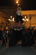La Virgen de los Dolores, salió en procesión