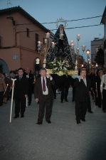 La Virgen de los Dolores, salió en procesión