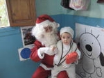 Papa Noel visito a los más pequeños de la guardería la infantil la Balena