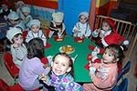 Papa Noel visito a los más pequeños de la guardería la infantil la Balena