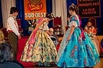 Estela Navarro y Zaira Méndez, falleras de la Sud-Oest