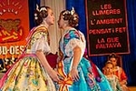 Estela Navarro y Zaira Méndez, falleras de la Sud-Oest
