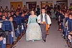 Estela Navarro y Zaira Méndez, falleras de la Sud-Oest