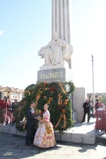 Vila-real rinde homenaje a Jaume I e inaugura el jardín de las Dominicas